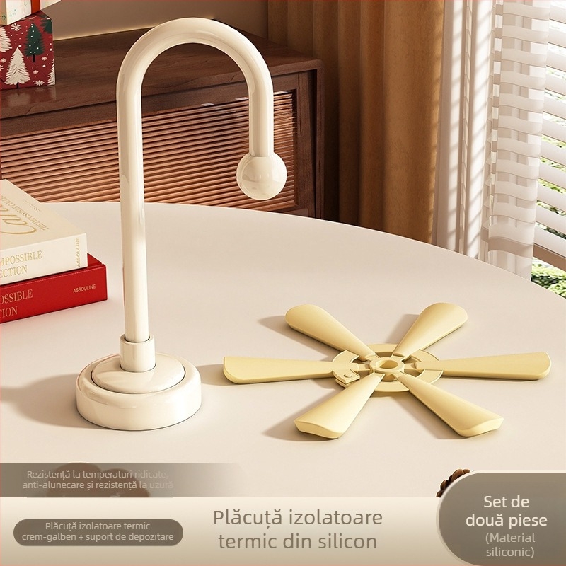 Placă din silicon rezistentă la temperaturi înalte pentru masă – potrivită pentru farfurii, boluri, cești și oale