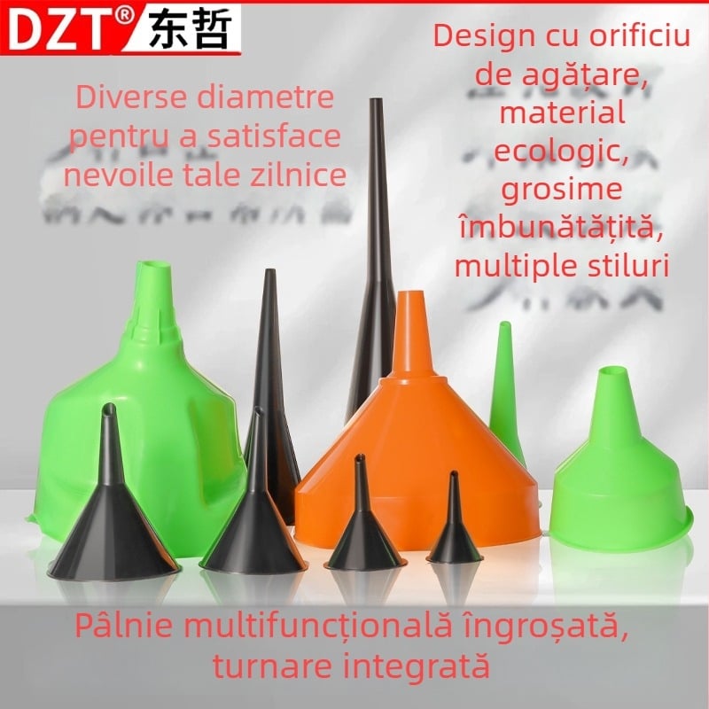 Set patru în unu de pâlnii pentru alimentarea motocicletei — pâlnie din plastic pentru benzină și ulei de motor