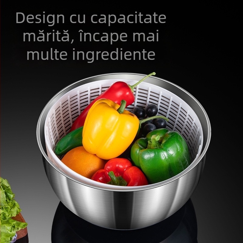 Spălător electric din oțel inoxidabil, capacitate mare, pentru fructe și legume