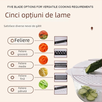 Personalizat 2-în-1 Dehidrator și Tăietor de Legume, Dehidrator pentru Salate, Dispozitiv Multifuncțional pentru Răzuire și Feliere