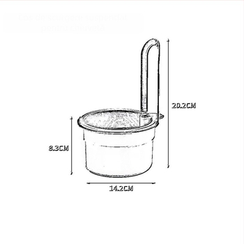 Coș suspendat pentru drenaj în chiuvetă, separator pentru resturi alimentare, spălare fructe și scurgere