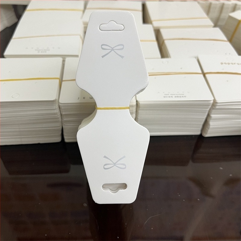 Carduri din carton pentru funda pentru agrafe de păr DIY - aproximativ 100 de foi în dimensiuni variate