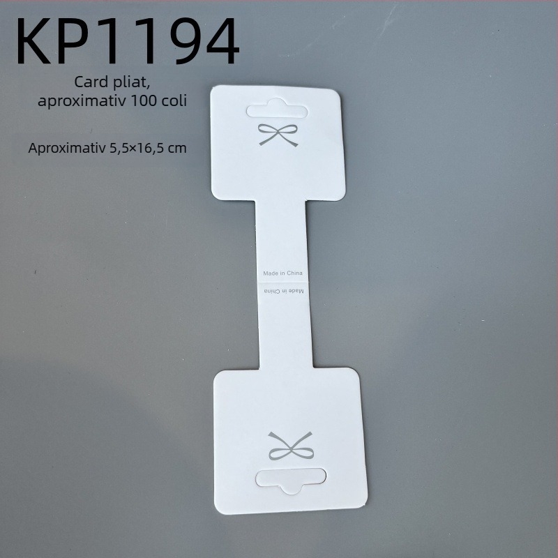 Carduri din carton pentru funda pentru agrafe de păr DIY - aproximativ 100 de foi în dimensiuni variate