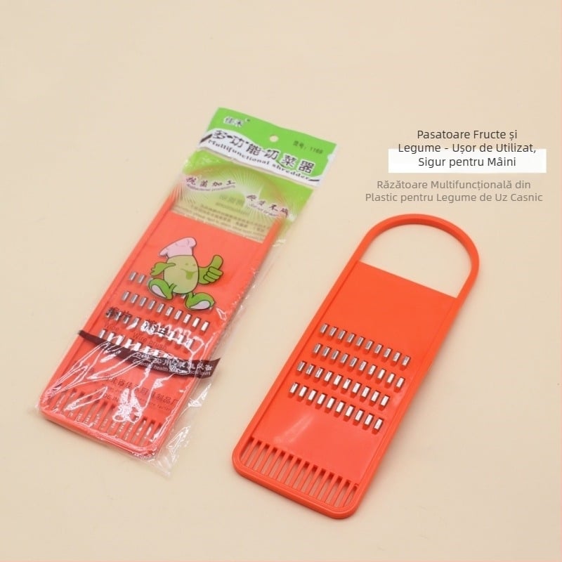 Tăietor multifuncțional din plastic pentru legume și fructe, portabil și sigur de utilizat