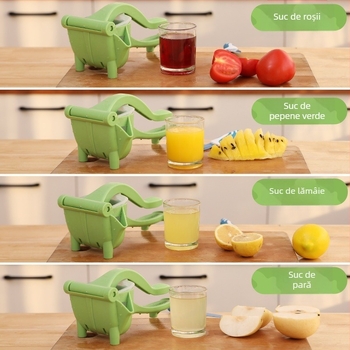 Storcător manual de fructe din plastic pentru lămâi și portocale, multifuncțional