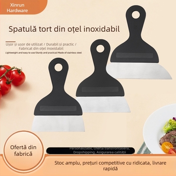 Spatulă din silicon pentru coacere și bucătărie: spatulă pentru tort, pizza și clătite, tăietor de aluat, ustensilă de bucătărie