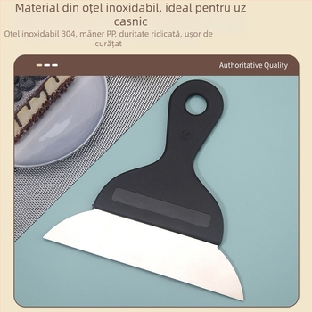 Spatulă din silicon pentru coacere și bucătărie: spatulă pentru tort, pizza și clătite, tăietor de aluat, ustensilă de bucătărie