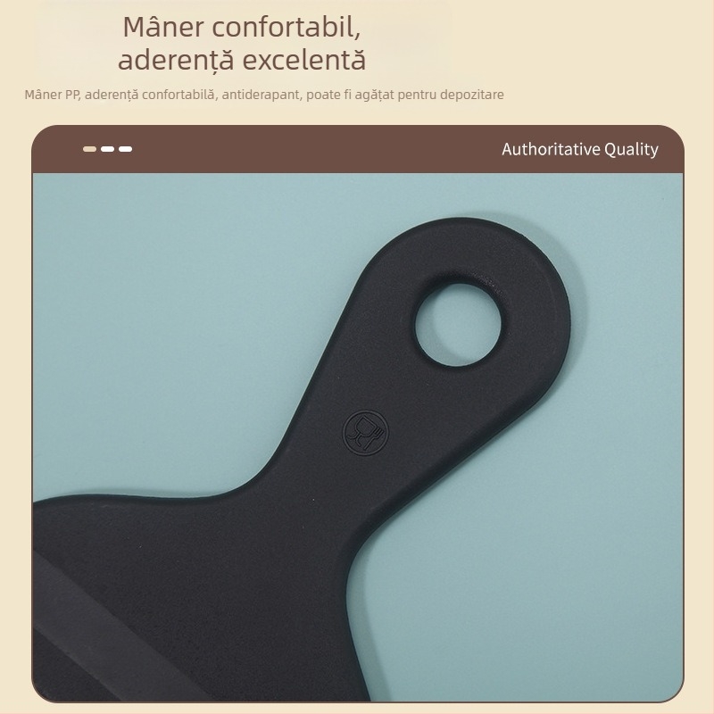 Spatulă din silicon pentru coacere și bucătărie: spatulă pentru tort, pizza și clătite, tăietor de aluat, ustensilă de bucătărie