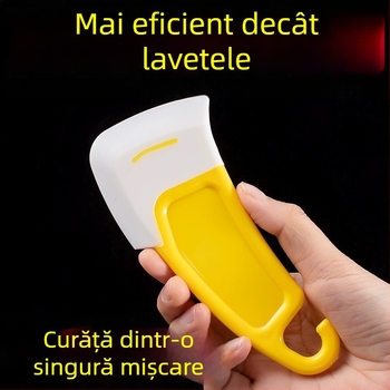 Spatulă din silicon în stil japonez pentru curățarea fundului oalei, rezistentă la temperaturi înalte, potrivită pentru spălat oale și vase