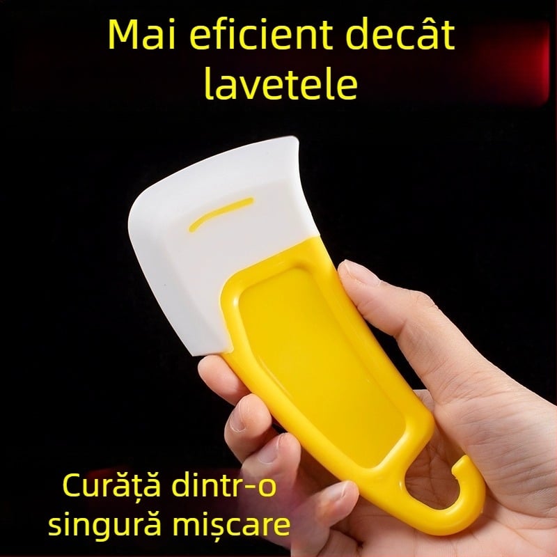 Spatulă din silicon în stil japonez pentru curățarea fundului oalei, rezistentă la temperaturi înalte, potrivită pentru spălat oale și vase