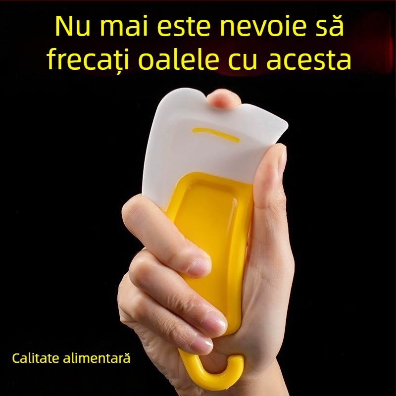 Spatulă din silicon în stil japonez pentru curățarea fundului oalei, rezistentă la temperaturi înalte, potrivită pentru spălat oale și vase