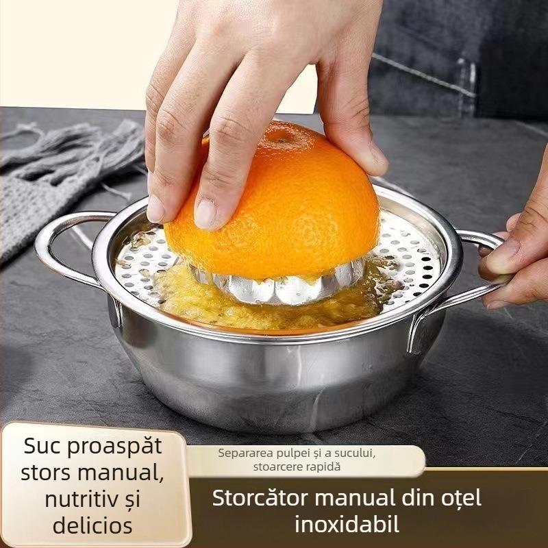 Storcător manual din oțel inoxidabil pentru lămâi și portocale – uz casnic