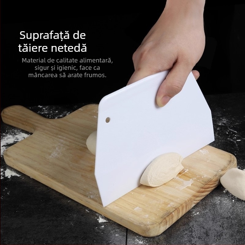 Lopată din plastic pentru aluat – unealtă de bucătărie moale, flexibilă pentru aluat, cremă și pâine