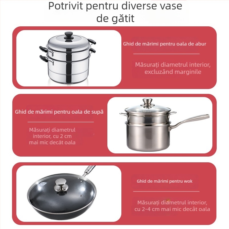 Raft de aburi rotund din oțel inoxidabil 316L pentru uz casnic