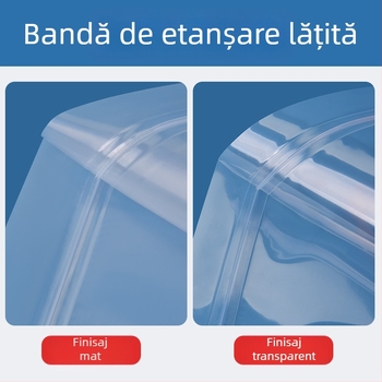 Pungă sigilabilă mată pentru alimente, mini dimensiune, pentru porționarea gustărilor și ceaiului cu aromă, transparentă