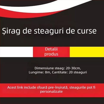 Steag personalizat dreptunghiular pentru curse, cu carouri negre și albe, steag decorativ de agățat pe pistă, emblemă auto triunghiulară