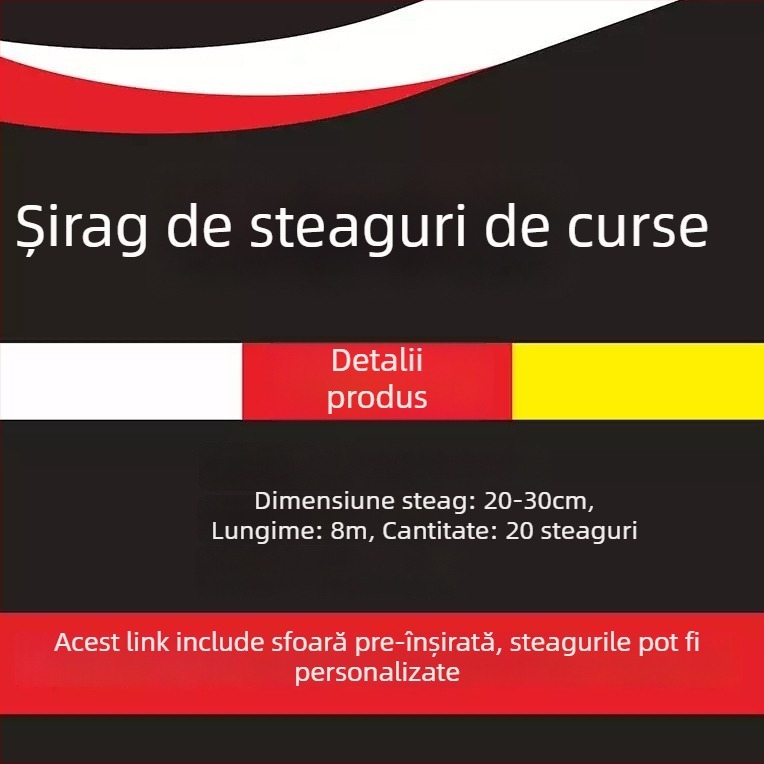 Steag personalizat dreptunghiular pentru curse, cu carouri negre și albe, steag decorativ de agățat pe pistă, emblemă auto triunghiulară