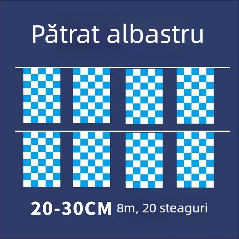 Steag personalizat dreptunghiular pentru curse, cu carouri negre și albe, steag decorativ de agățat pe pistă, emblemă auto triunghiulară