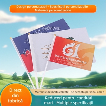 Steaguri de mână colorate din poliester pentru festivaluri