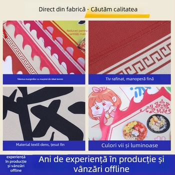 Steag Dragon și Fenix pentru arte marțiale, dans și publicitate — steag triunghiular, în stil antic