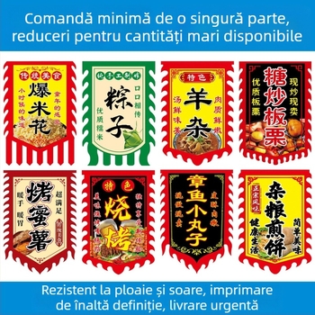 Steag Dragon și Fenix pentru arte marțiale, dans și publicitate — steag triunghiular, în stil antic