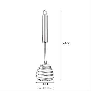 Tel de ouă din oțel inoxidabil 430, cu arc – manual pentru cofetărie