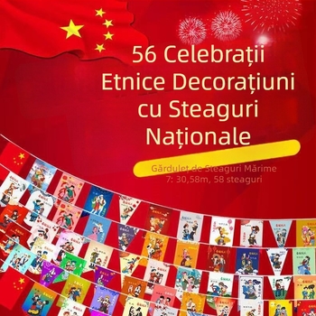 Set de drapele de sărbătoare – 56 drapele etnice (mici drapele naționale) pentru deschiderea magazinelor și decorarea străzilor