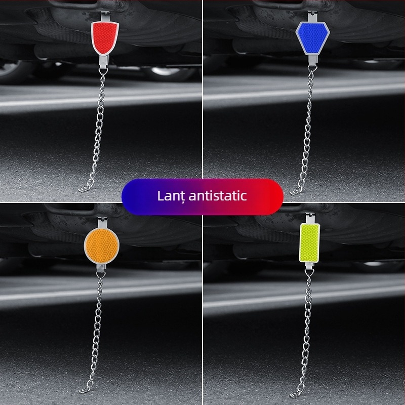 Eliminator electrostatic pentru autovehicul, curea electrostatică reflectorizantă cu lanț simplu, suspensie anti-static
