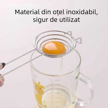 Separator din oțel inoxidabil pentru albuș și gălbenuș, pentru coacere
