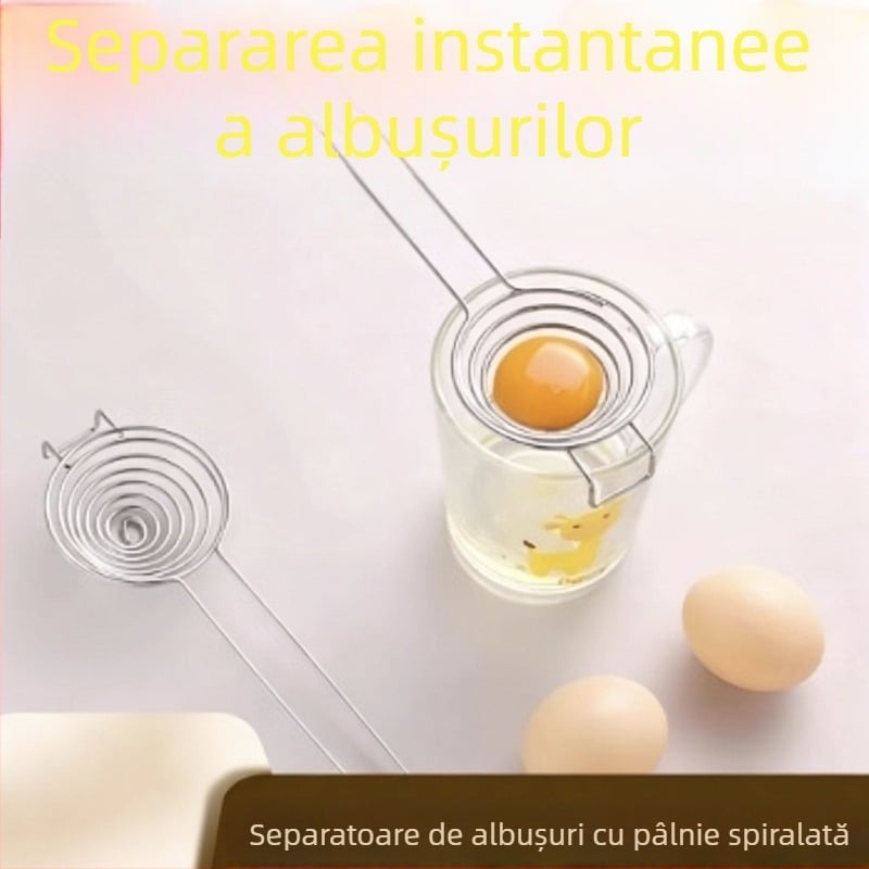 Separator din oțel inoxidabil pentru albuș și gălbenuș, pentru coacere