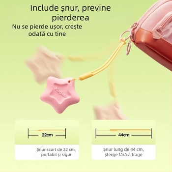 Radieră în formă de stea, cu priză ușoară, fără reziduuri, durabilă și curată, pentru copii între 3 și 6 ani
