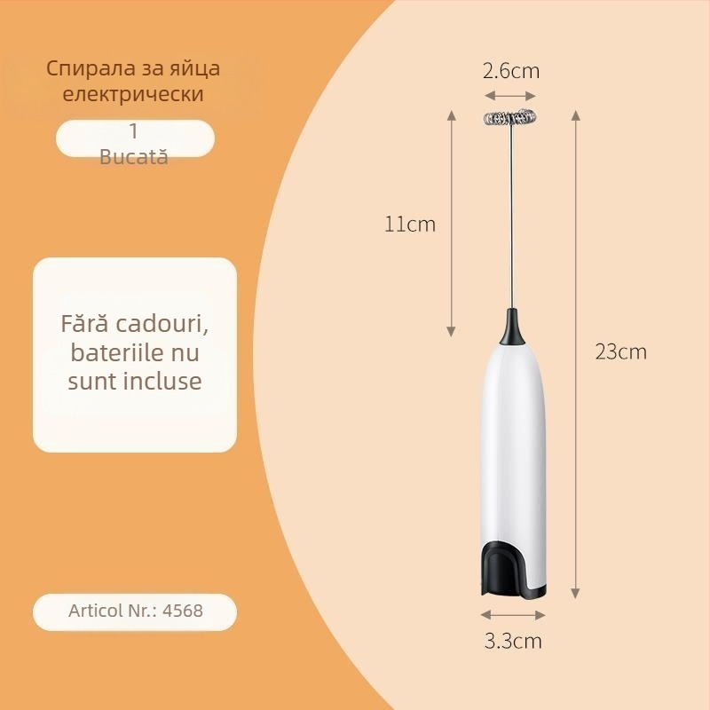 Bețișor electric portabil pentru ouă și spumă de lapte, înaltă calitate, stabil