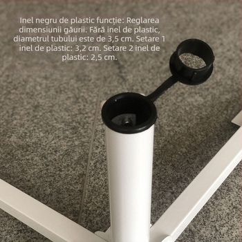 Bază cu patru picioare pentru umbrelă de exterior, suport tripod pliabil, bază metalică încrucișată pentru umbrele de plajă și pescuit