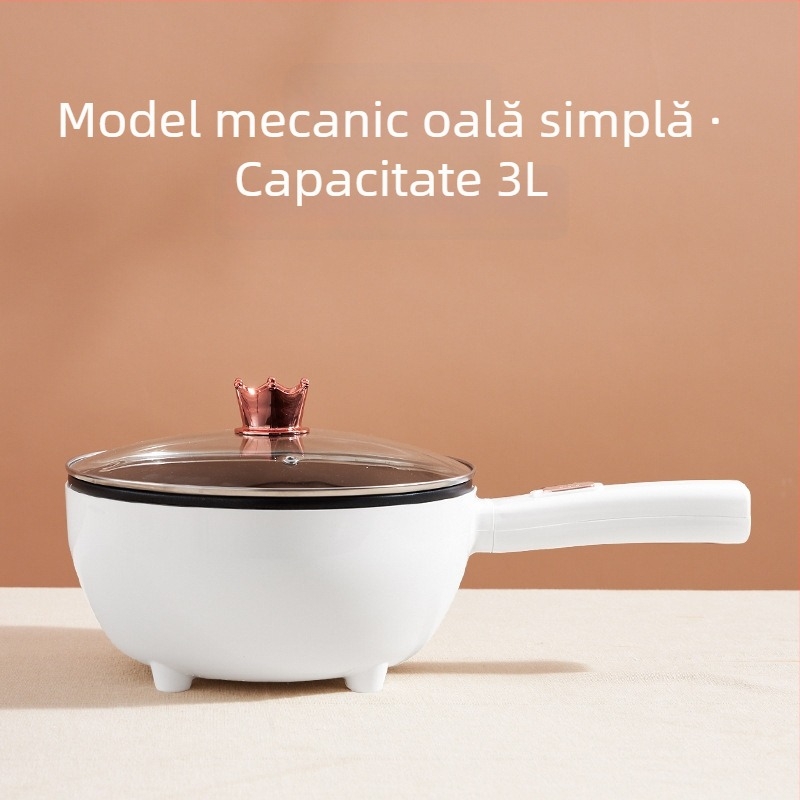 Wok electric cu design integrat, antiaderent, multifuncțional pentru uz casnic