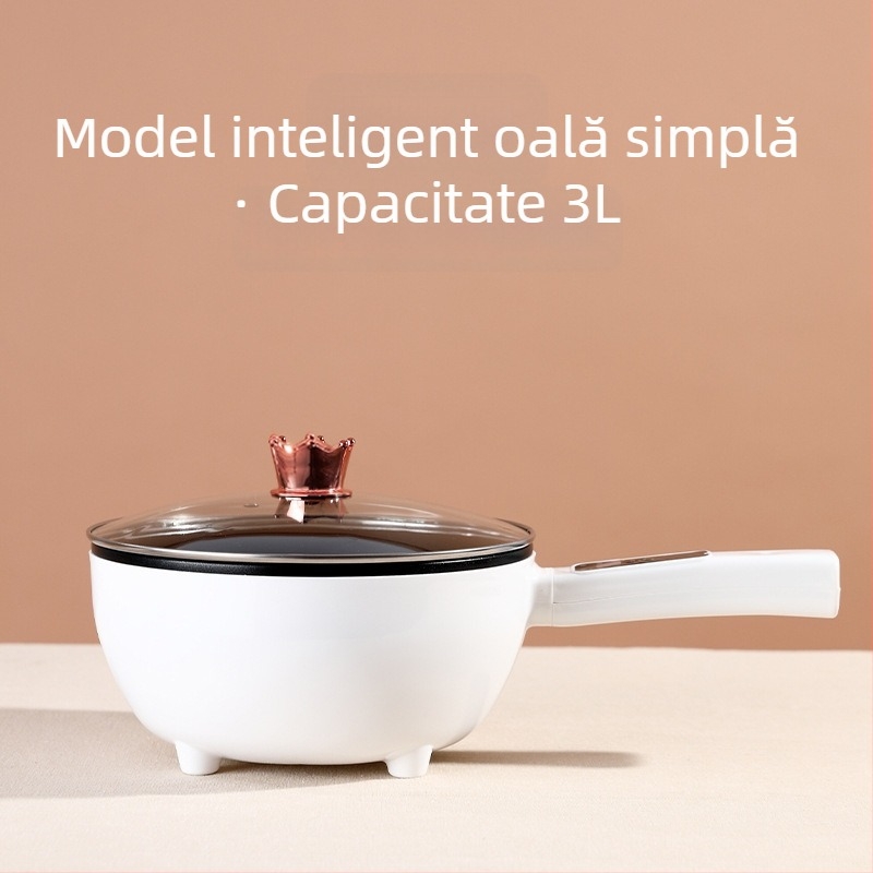 Wok electric cu design integrat, antiaderent, multifuncțional pentru uz casnic