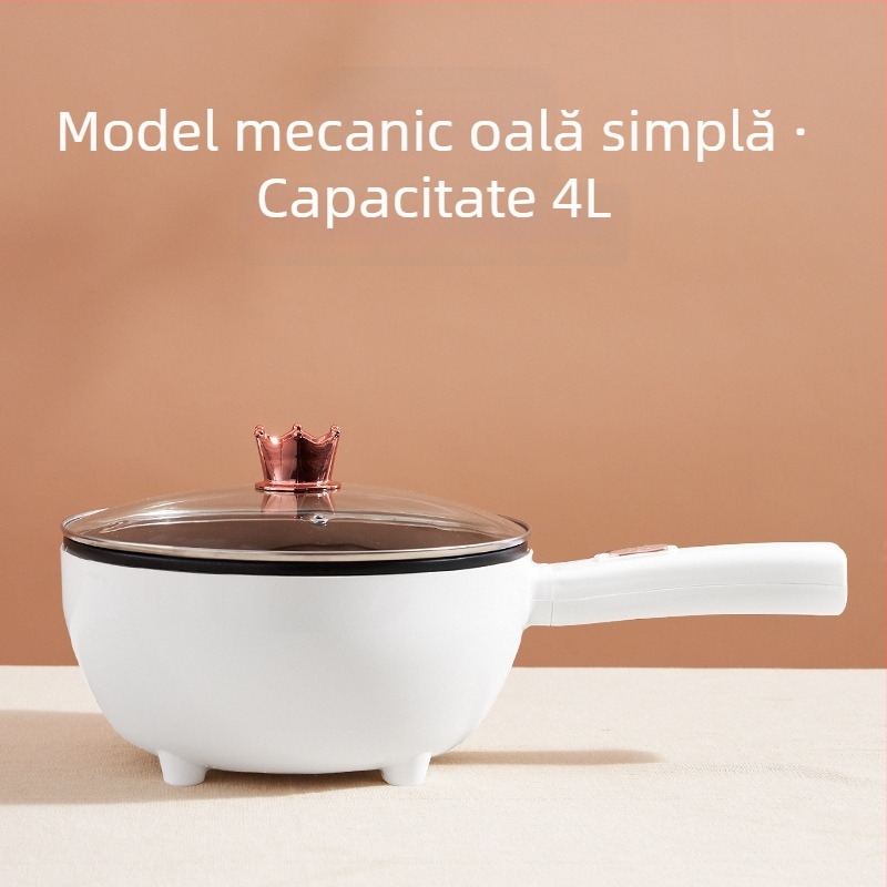 Wok electric cu design integrat, antiaderent, multifuncțional pentru uz casnic