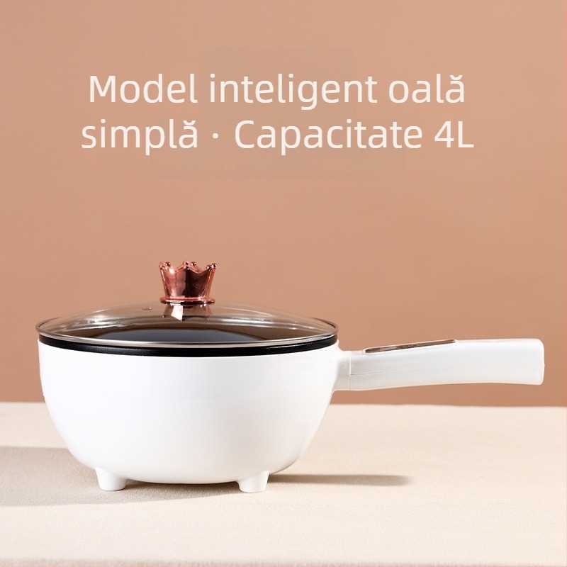 Wok electric cu design integrat, antiaderent, multifuncțional pentru uz casnic