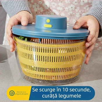 Dehidrator electric pentru legume și dispozitiv de drenaj a apei pentru salate, rezistent la temperaturi înalte, capacitate mare, ustensilă de bucătărie