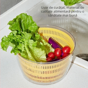 Dehidrator electric pentru legume și dispozitiv de drenaj a apei pentru salate, rezistent la temperaturi înalte, capacitate mare, ustensilă de bucătărie
