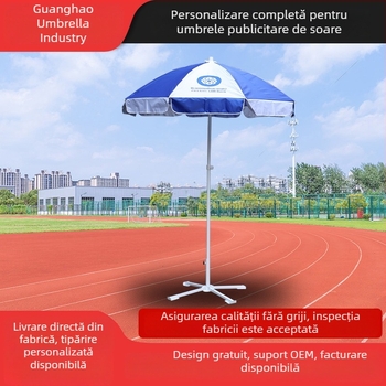Umbrelă de plajă personalizată pentru exterior, pentru camping și pescuit, umbrelă pliabilă cu imprimare a siglei