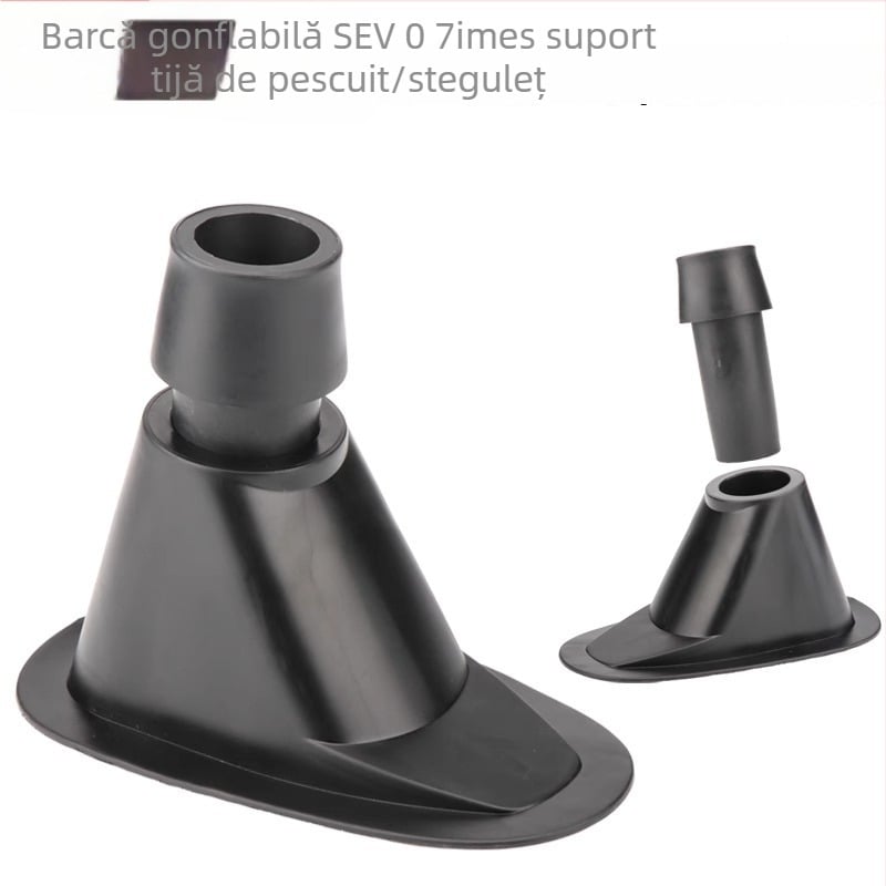 Suport pentru undițe de pescuit pentru barcă gonflabilă și kajak, cu montaj pentru umbrelă
