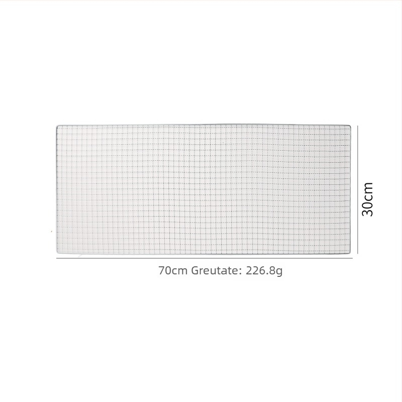 Plasă de grătar din fier galvanizat, de unică folosință, dreptunghiulară, pentru exterior