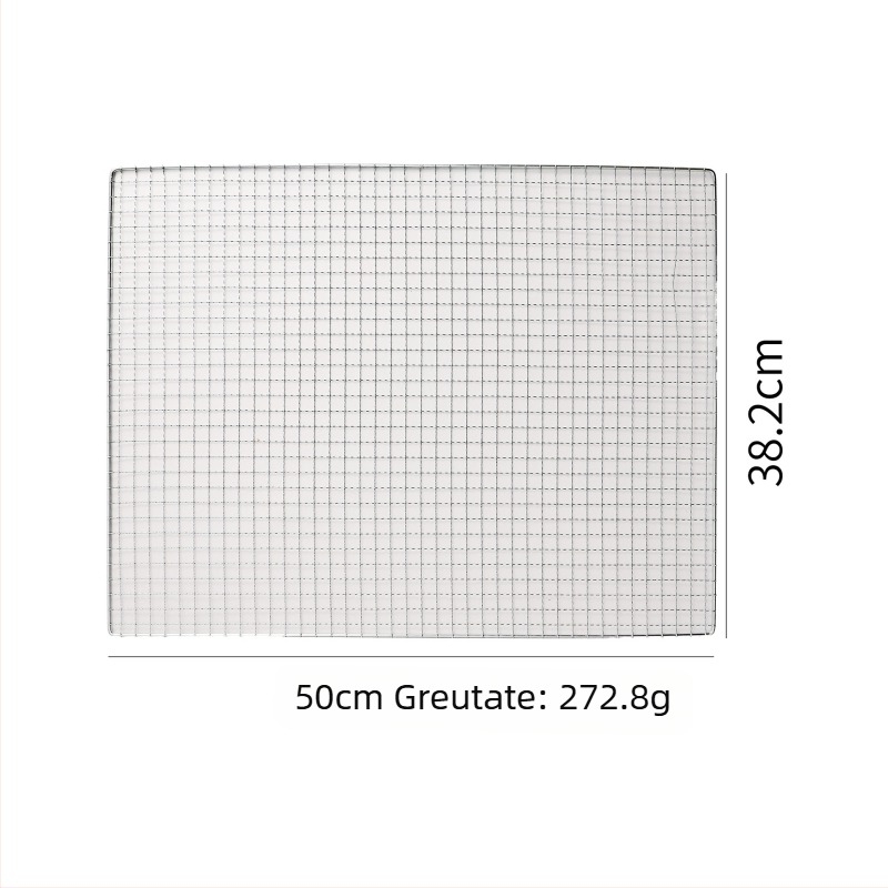Plasă de grătar din fier galvanizat, de unică folosință, dreptunghiulară, pentru exterior