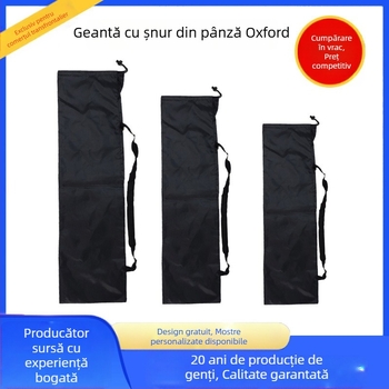 Sac de depozitare din material Oxford, cu șnur, pentru echipament outdoor: umbrelă, beț de drumeție, suport pentru lanternă, undiță de pescuit