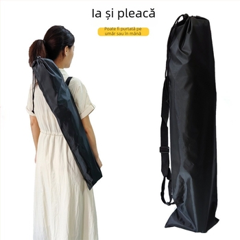 Sac de depozitare din material Oxford, cu șnur, pentru echipament outdoor: umbrelă, beț de drumeție, suport pentru lanternă, undiță de pescuit