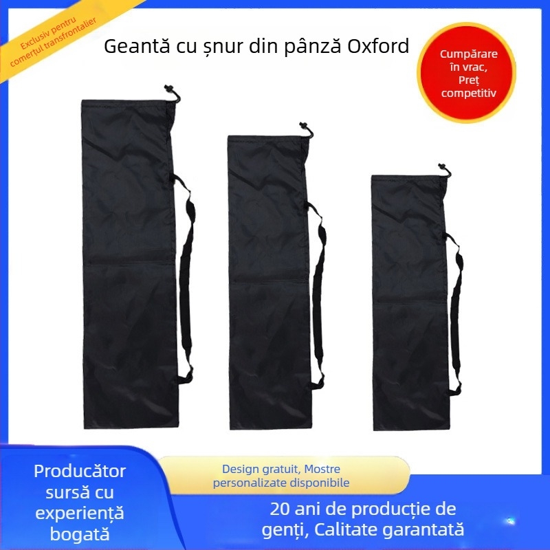 Sac de depozitare din material Oxford, cu șnur, pentru echipament outdoor: umbrelă, beț de drumeție, suport pentru lanternă, undiță de pescuit