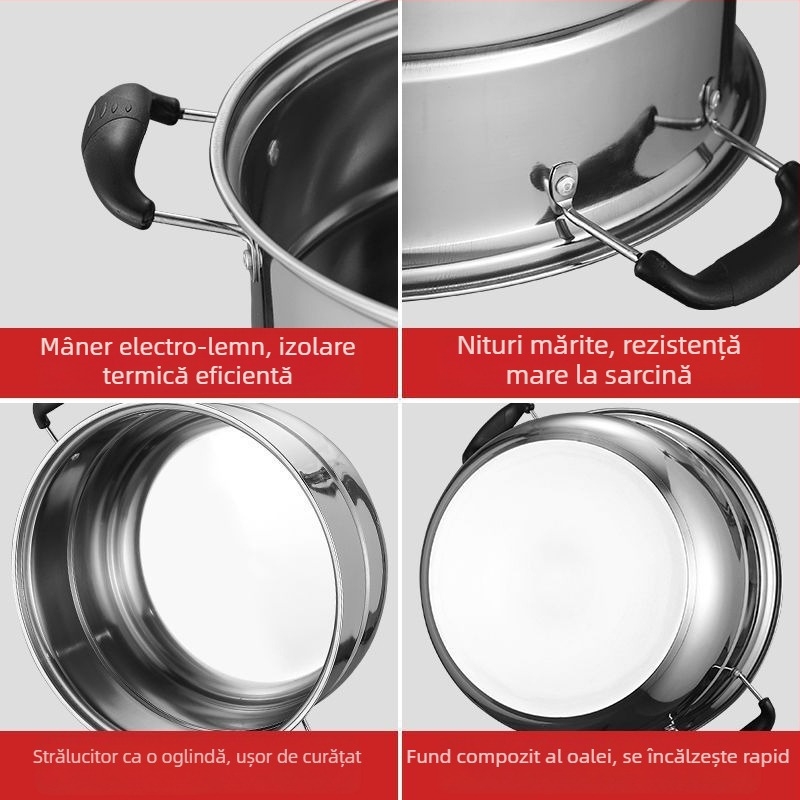 Coș de aburi îngroșat pentru oala electrică de gătit orez – grilă din oțel inoxidabil