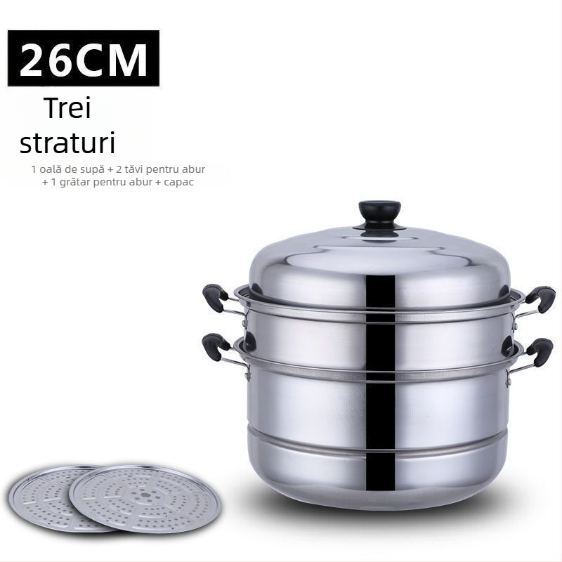 Coș de aburi îngroșat pentru oala electrică de gătit orez – grilă din oțel inoxidabil