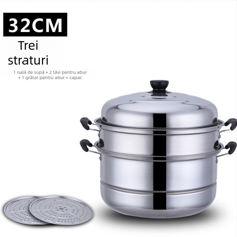 Coș de aburi îngroșat pentru oala electrică de gătit orez – grilă din oțel inoxidabil