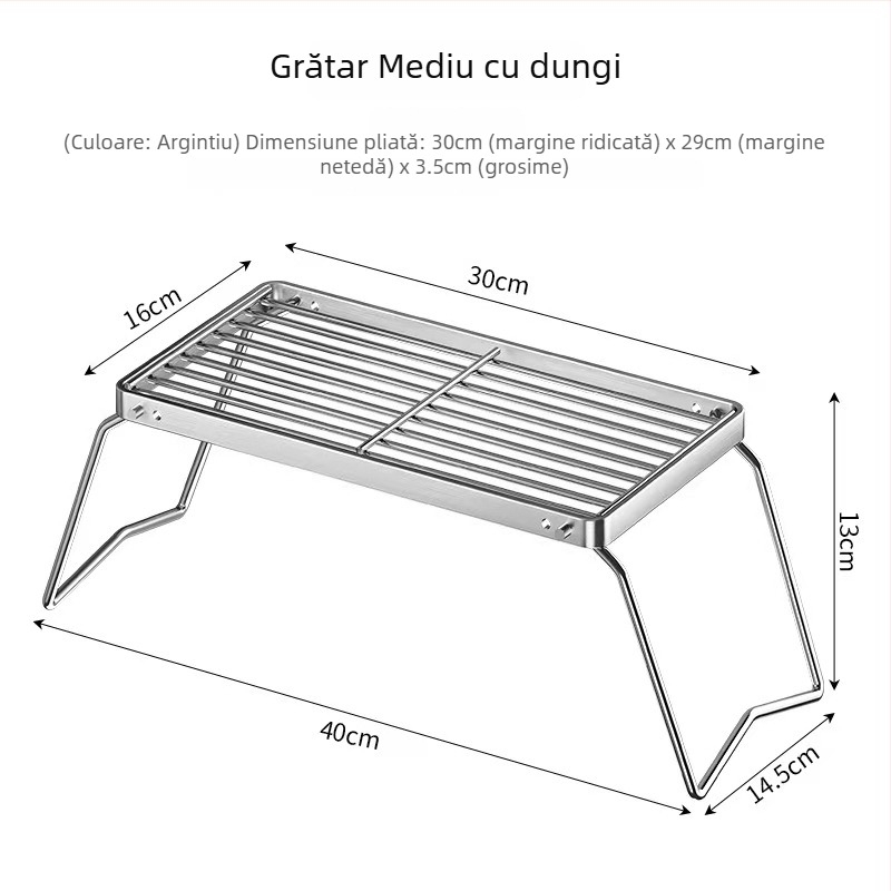Grătar din oțel inoxidabil cu picioare, grilă dreptunghiulară de răcire și scurgere de ulei pentru cuptor și coacere